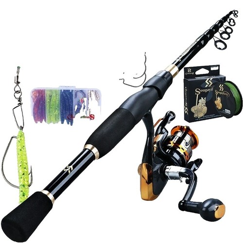 Baitcaster Combo Sougayilang Fishing Rods Ultra Light Rods