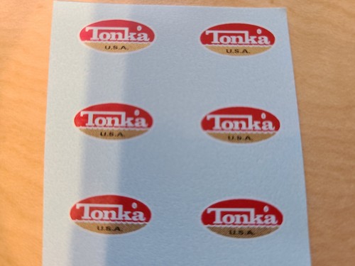 TONKA TRUCK MINI 1" OVAL LOGO Toronto Canada Water Slide