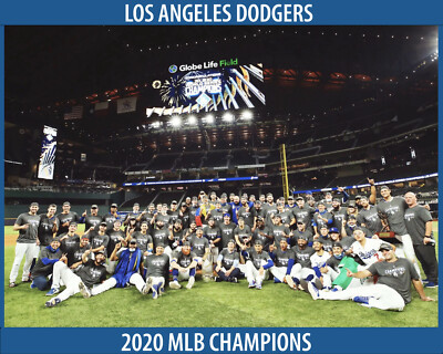 LA DODGERS 2020 MLB Champions - 8x10 Team Celebration Photo | eBay