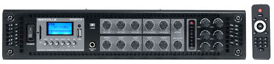 Rockville RCS650-6 650 Watt 6 Zone 70v Commercial/Restaurant Amplifier/Bluetooth