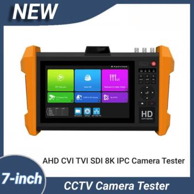 CCTV Tester 7 inch Touchscreen 8MP TVI CVI AHD CVBS Camera Tester Cable Tracer