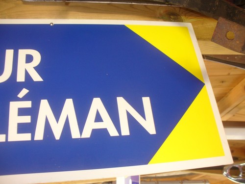 michelin sign,not enamel sign,rare double sided cycling tour WORLDWIDE SHIPPING - Picture 4 of 10