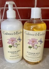 Crabtree Evelyn Summer Hill Hydrating Body Lotion Shower Gel 2 Pc Set New
