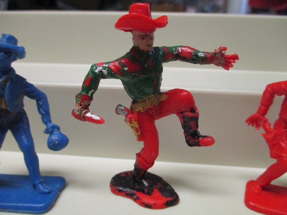 De Colección Media Luna Inglaterra Vaqueros Juego Plástico Ejército Hombres Juguete Soldados Figuras G53 Foto 3 de 4