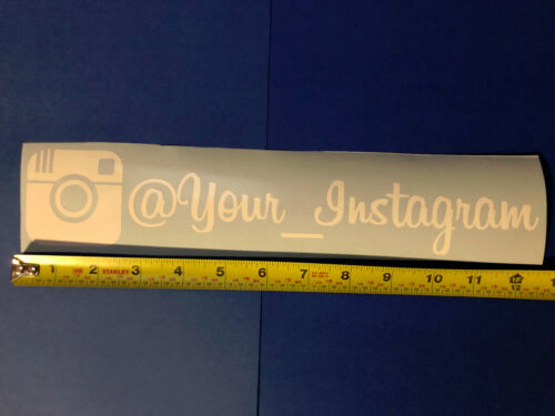 (4x) "Instagram" Custom INSTAGRAM vinyl decal car window sticker get 4! - Bild 4 von 6