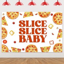 Slice Slice Baby Decorations Slice Slice Baby Backdrop Little Cute Pizza Phot...