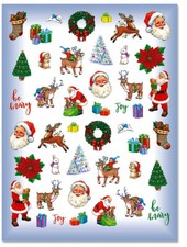 SALE NEW Santa  Friends Christmas 86 Acid Free Stickers Scrapbooking