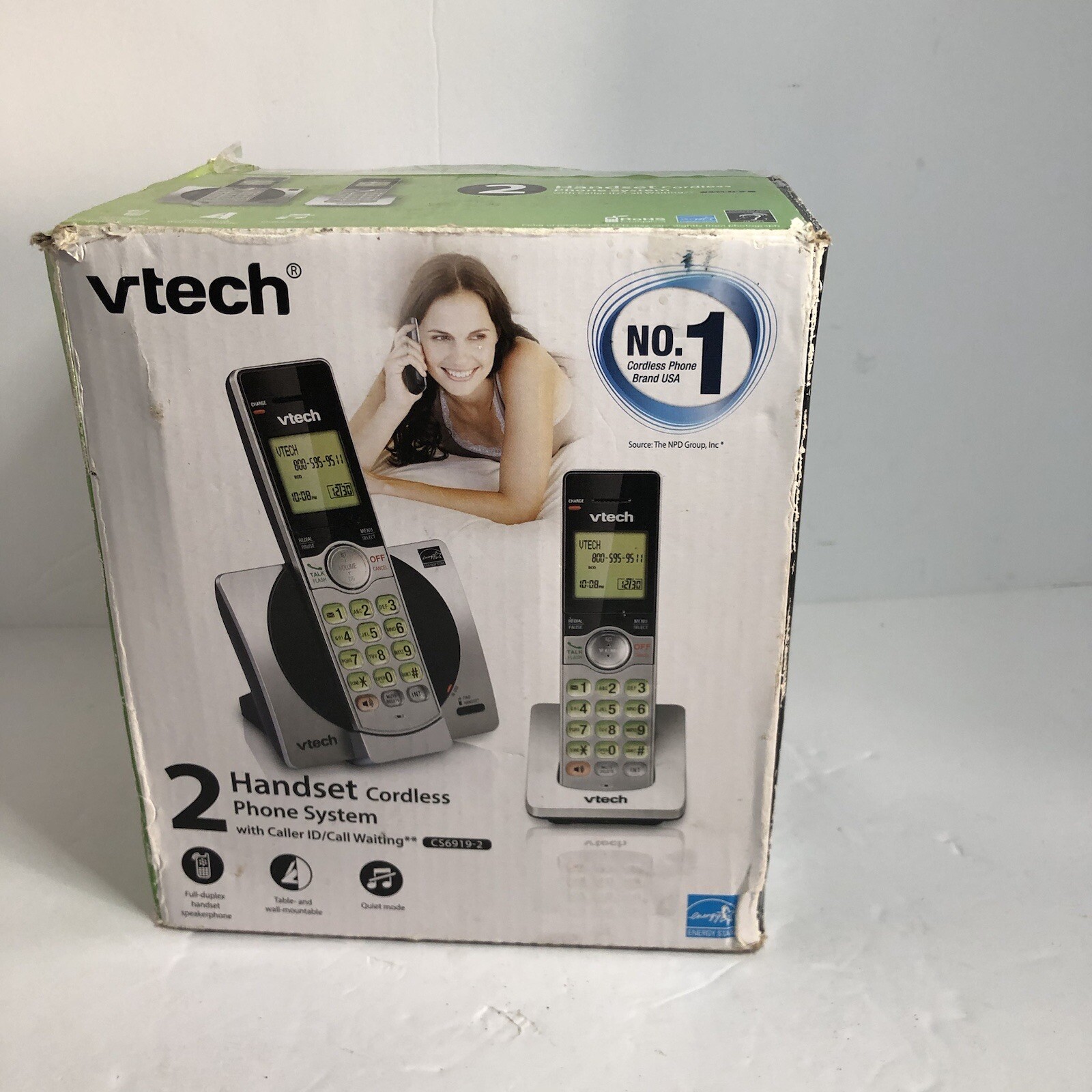 VTech CS51192 DECT 6.0 2 Handset Cordless Phone with Caller