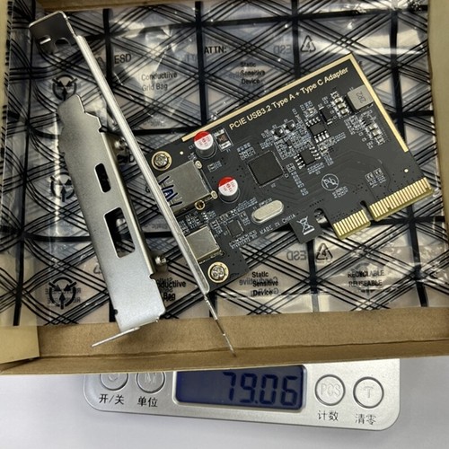Two Port USB3.1 PCIe Card PCIExpress rev2.0 x2 USB Type-C+Type-A Port Faster - Afbeelding 3 van 8