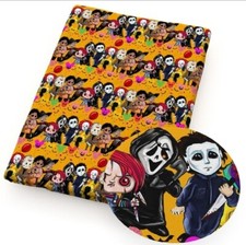 Halloween FAUX LEATHER SHEET 8" x 12" Slasher Horror 1262356 SMOOTH TEXTURE
