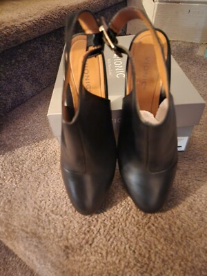 Brand New In Original Box Black Perk Lacy Womens Vionic Sling Back Shoes Size...