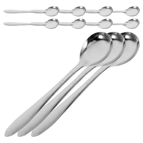 100pcs Tea Spoon Ice Cream Espresso Spoon Stainless Steel Tasting Mini Spoon