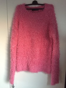 womens pink fluffy jumper