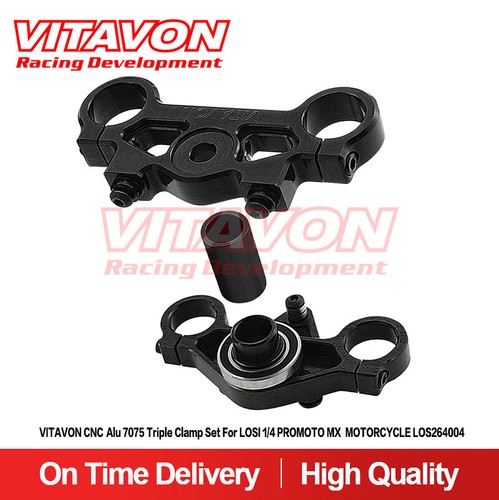 Vitavon CNC Alu 7075 Triple Clamp Set For LOSI 1/4 PROMOTO MX LOS264004 - Picture 13 of 16