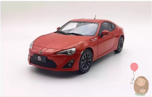 Modellino auto in lega 1/18 FAW TOYOTA GT86 pressofuso hobby hobby giocattoli collezione arancione - Foto 10 di 10
