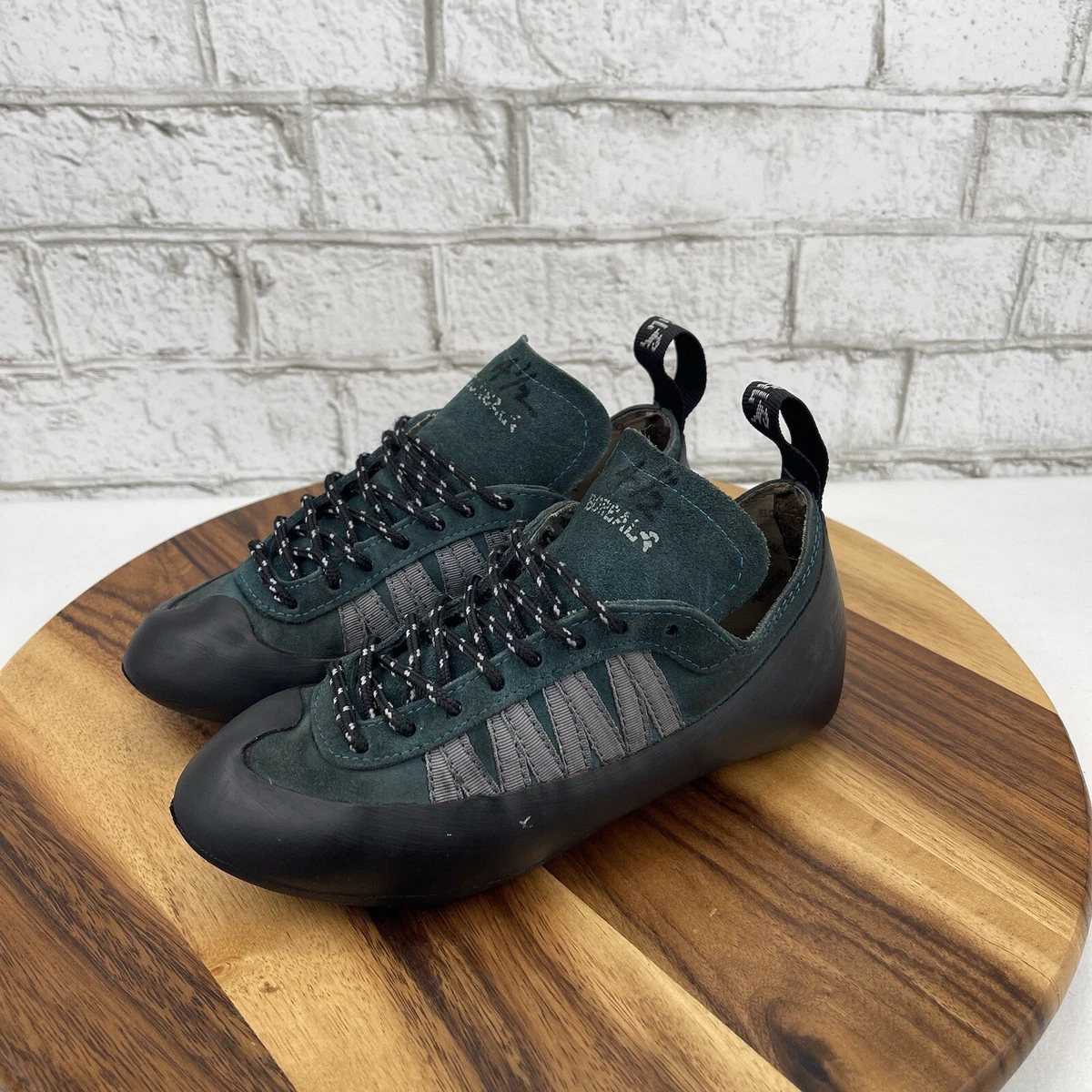 Boreal Fusion 3 Men s Teal Suede Lace Up Climbing Shoes Size US 5.5 Euro 37.5