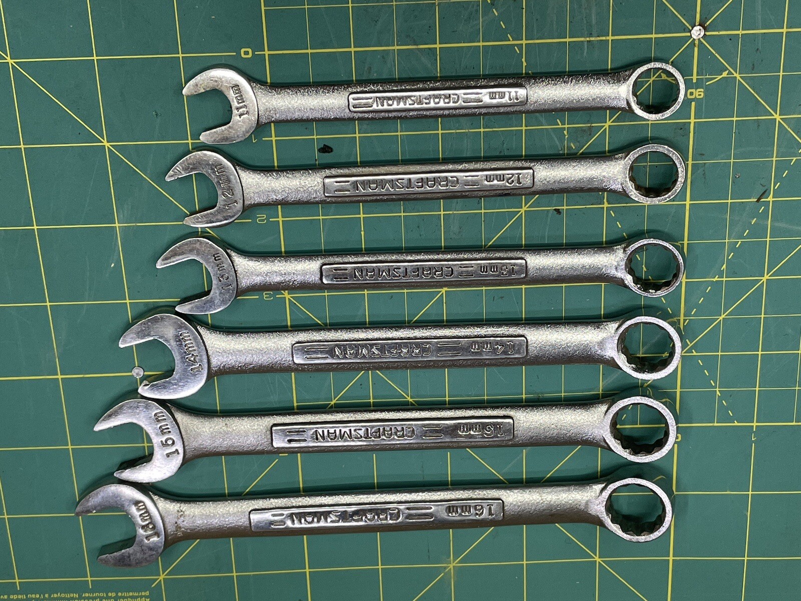 Craftsman =V^= Metric Wrench Set 11mm16mm USA Made Vintage Mechanic