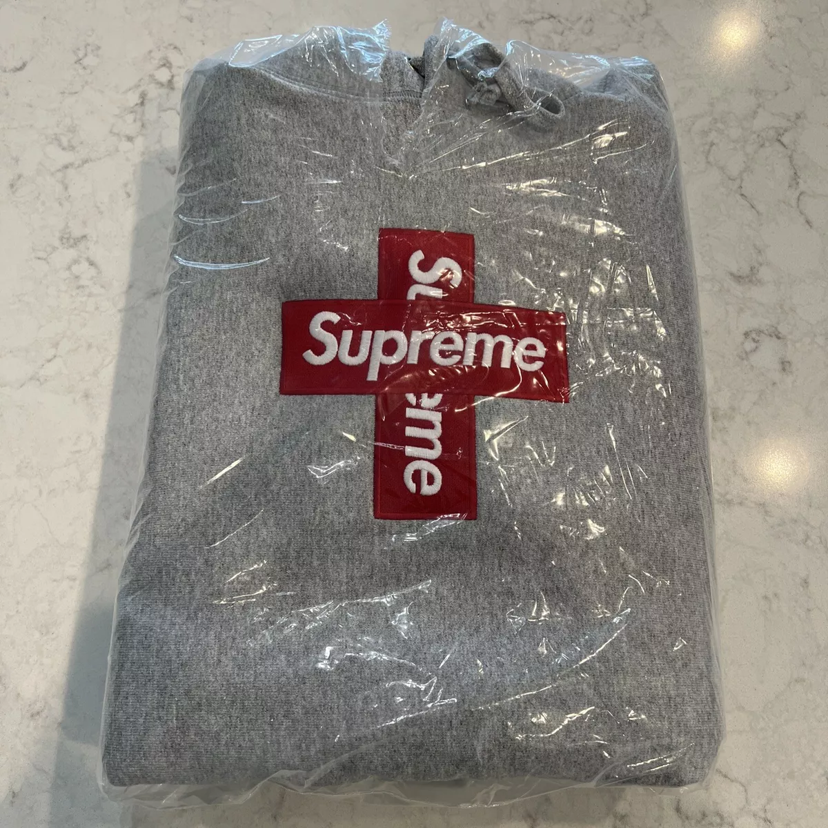 Supreme Cross Box Logo Hoodie Red Size L