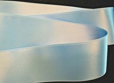 4" WIDE SWISS DOUBLE FACE SATIN RIBBON- LIGHT BLUE - BTY