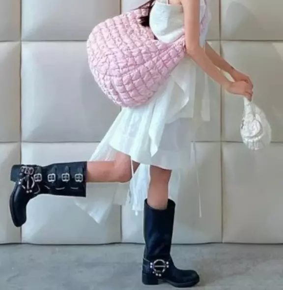 COS Quilted Oversized Shoulder Bag Pink 0916460020 / 100% Authentic