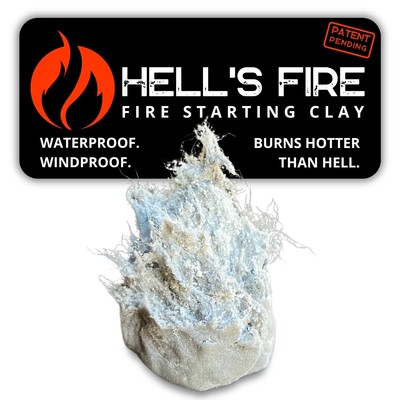Hell's Fire - Fire Starter Clay | Moldable Survival Fire Starter for Emergenc...