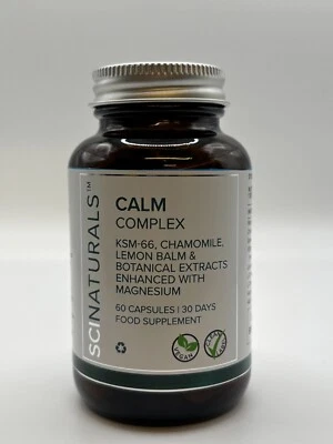 SCINATURALS Calm Complex | 60 Vegan Capsules | UK Made | Stress Support Formula