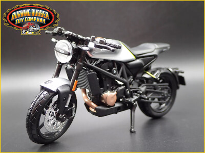 HUSQVARNA VITPILEN 701 BIKE MOTORCYCLE SILVER 1/18 SCALE DIECAST MODEL BIKE