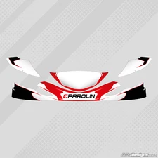 PAROLIN STYLE EUROSTAR DYNAMICA NOSECONE STICKER KIT - KARTING -  JakeDesigns