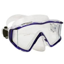 Promate MK390 Panoramic Edgeless Tri-View Scuba Diving Snorkeling Mask Dive Gear