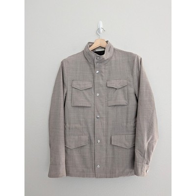 SuitSupply Milford Light Brown Wool Field Jacket US 36 IT 46 Utility Coat EUC