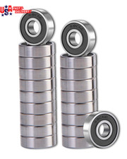 20 Pcs 608 2RS Ball Bearings &ndash; Bearing Steel and Double Rubber Sealed Miniature