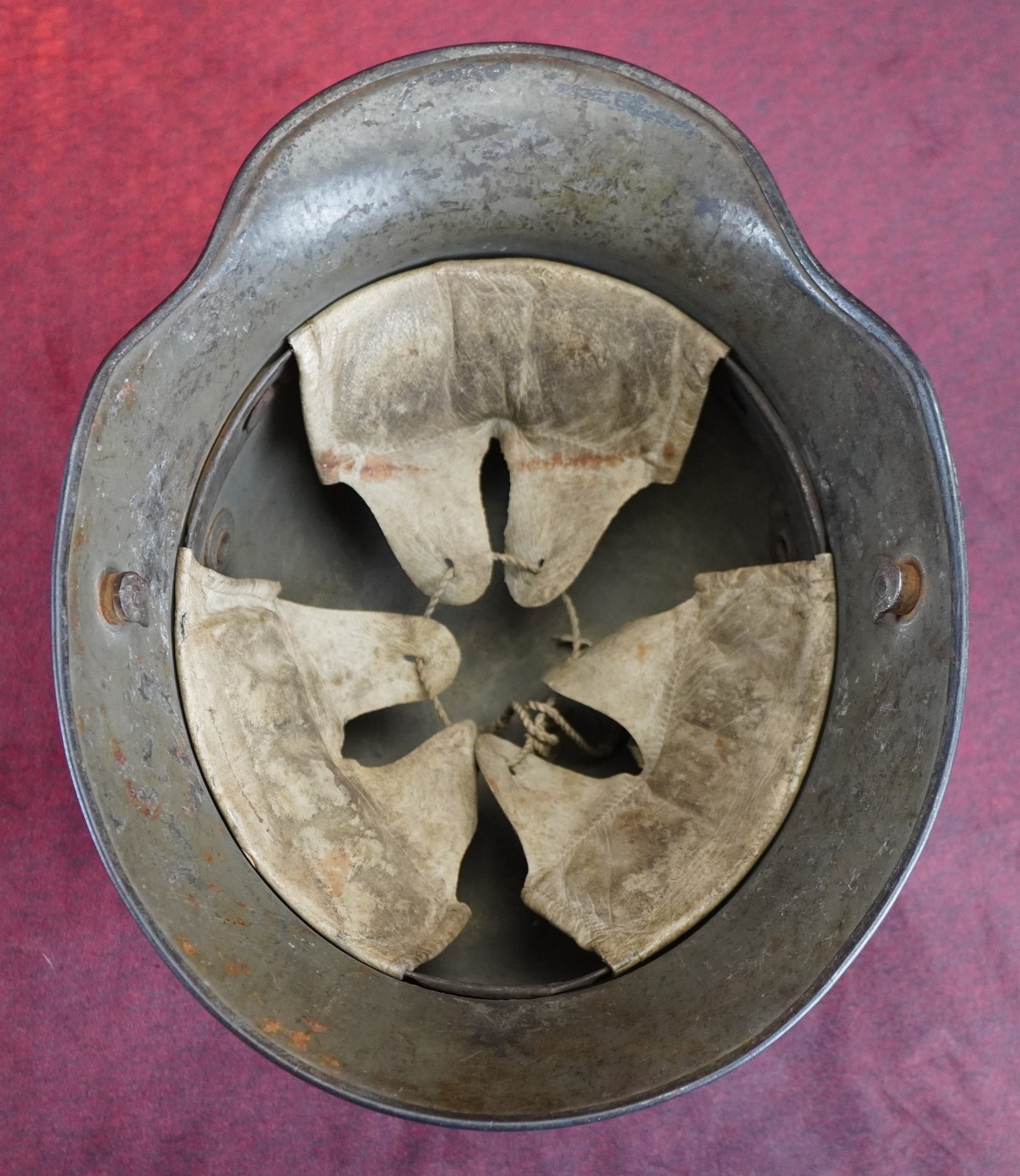 steel WWI German Imperial Helmet M17 combat vet stahlhelm & liner trench warfare