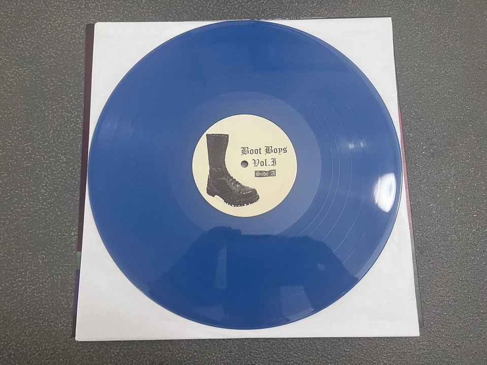 V/A “Boot Boys Vol. 1” LP Romper Stomper Public Enemy Oi! RAC Rebelles Européens - Image 2 of 2