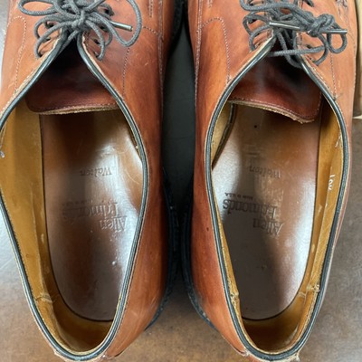 Allen Edmonds Walton Chili Brown 10.5 C Leather Split Toe Apron