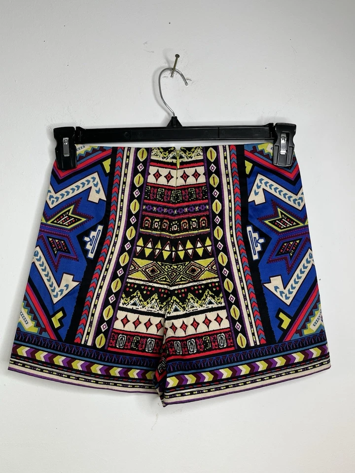Pantalones Cortos Tomate Volador Wms S Cintura Alta Boho Festival Hippie Gitano Años 70 Inspo Arte Foto 2 de 4
