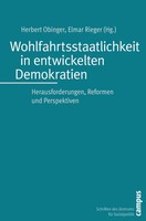 Wohlfahrtsstaatlichkeit In Entwickelten Demokratien | Herbert Obinger (U. A.)