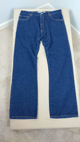Vintage Levis 517 Jeans Mens 36x32 Blue Bootcut Fit Medium Wash Denim - Picture 14 of 22