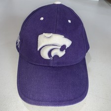 Kansas State Wildcats Hat Purple Adjustable Strapback Logo Signature Brand KSU
