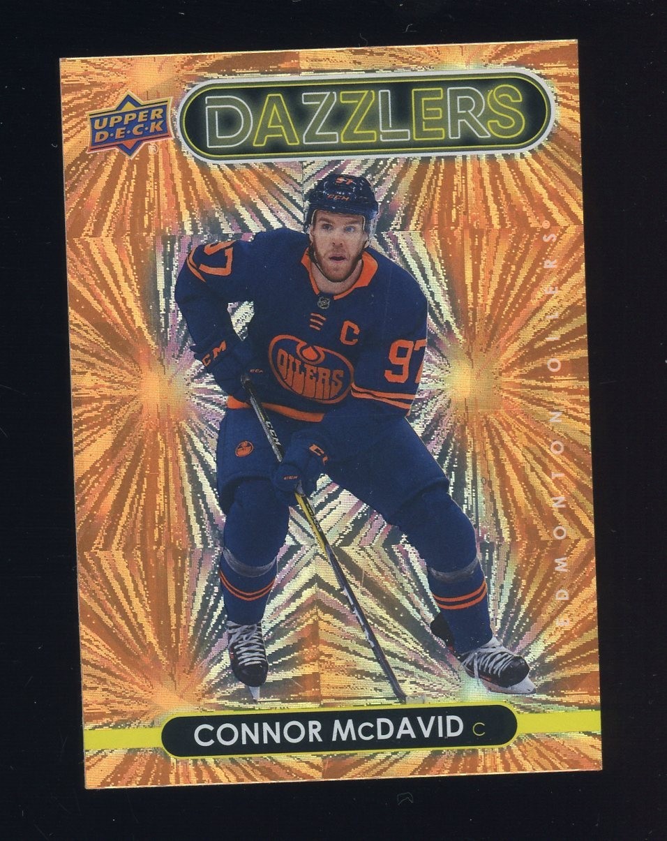 2021-22 Upper Deck Dazzlers Orange #DZ-19 Connor McDavid Oilers