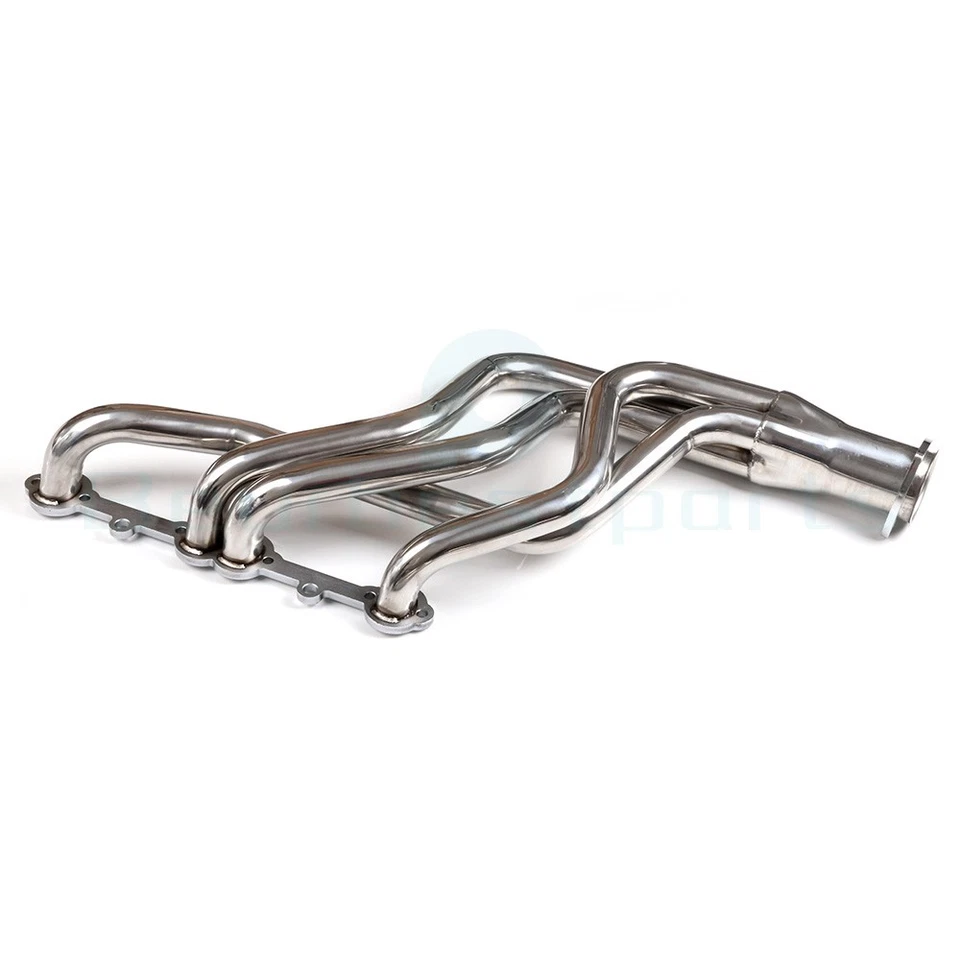 For Small Block Chevy GMC Heavy Duty Truck 73-85 Header Exhaust Stainless Steel Foto 4 de 4