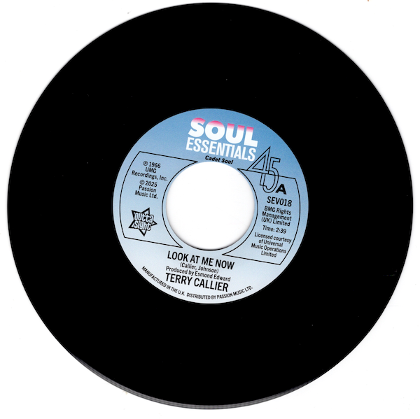 TERRY CALLIER Look At Me Now - New Northern Soul 45 (Outta Sight) Listen 7""