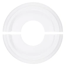 Ceiling Medallion 10" OD x 4" ID Split Chandelier Medallion, White