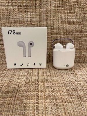 i7S Pods Wireless Earbuds for iOS & Android Devises White NWB