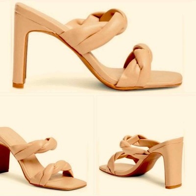 Nordstrom Brand Open Edit Remi Twisted Sandal Heels Size 9.5