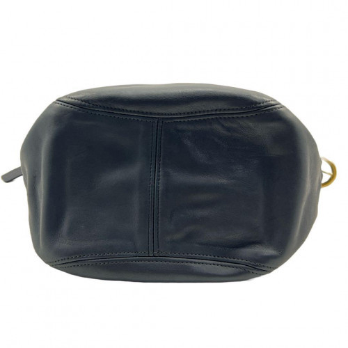 Coach 306 Shoulder bag Navy Leather Vintage USED From Japan | eBay