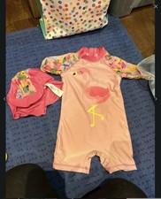 12-18 Months Swim Costume Primark Baby Girls Swimming Costume and hat Primark