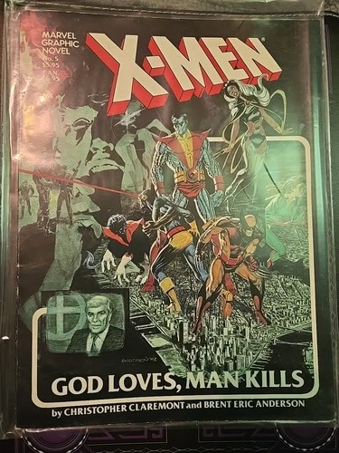 Marvel Graphic Novel #5 X-Men God Loves, Man Kills '82 Claremont Anderson Vtg PB