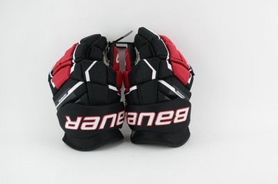 Bauer Supreme Mach  Hockey Gloves Black/Red/White Senior Size 14  (0319-9062)