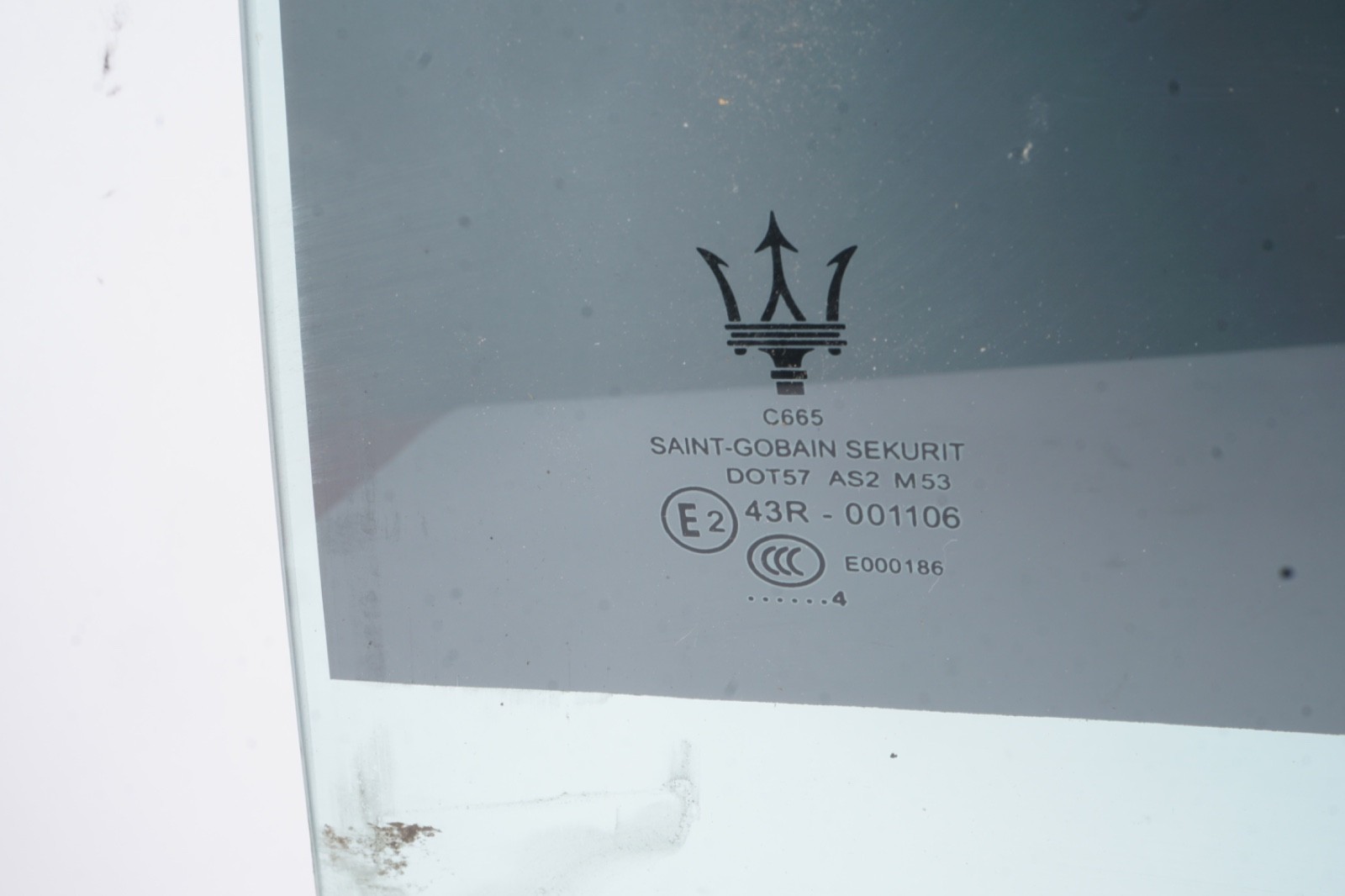 2014 - 2024 MASERATI GHIBLI REAR LEFT DRIVER SIDE DOOR WINDOW GLASS OEM