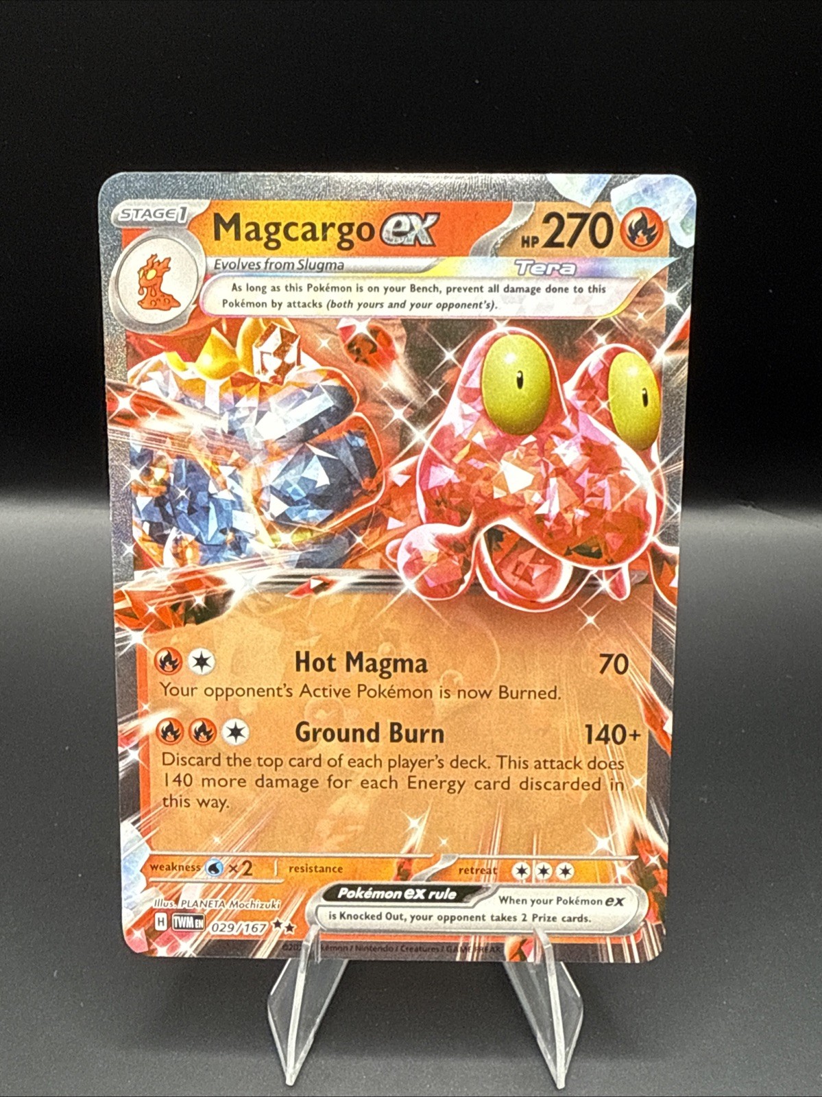Magcargo Ex 29/167 Pokémon TCG Twilight Masquerade NM/Mint